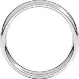 14K White Gold 5 mm Comfort-Fit European-Style Band Size 8.5