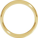 14K Yellow Gold 6 mm Comfort-Fit European-Style Band Size 8.5