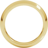 14K Yellow Gold 5 mm Comfort-Fit Half Round Band Size 14