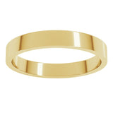 18K Yellow Gold 3 mm Flat Band Size 4.5