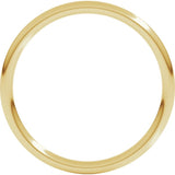 18K Yellow Gold 1.5 mm Comfort-Fit Full Round Band Size 5.5