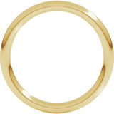 18K Yellow Gold 2 mm Comfort-Fit Full Round Band Size 5.5