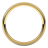 14K Yellow Gold 3.5 mm Comfort-Fit European-Style Band Size 4.5
