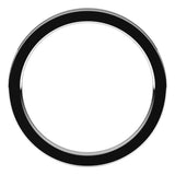 14K White Gold 2 mm Comfort-Fit Flat Band Size 6.5