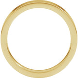 10K Yellow Gold 4 mm Comfort-Fit Flat Band Size 8