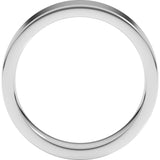Platinum 5 mm Comfort-Fit Flat Band Size 9