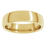 14K Yellow Gold 5.5 mm Comfort-Fit European-Style Band Size 11