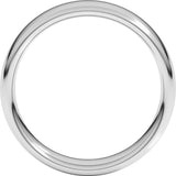 Platinum 5.5 mm Comfort-Fit European-Style Band Size 8.5