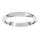 Platinum 2.5 mm Comfort-Fit Half Round Band Size 6.5