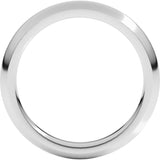Sterling Silver 3 mm Comfort-Fit Half Round Band Size 8.5