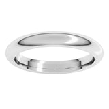Sterling Silver 3 mm Comfort-Fit Half Round Band Size 8.5
