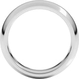 Sterling Silver 6 mm Comfort-Fit Half Round Band Size 13