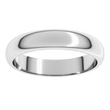 Sterling Silver 4 mm Half Round Band Size 10