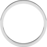 Sterling Silver 3 mm Flat Band Size 5.5