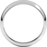 Sterling Silver 5 mm Half Round Band Size 12