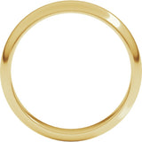 18K Yellow Gold 4 mm Half Round Band Size 10