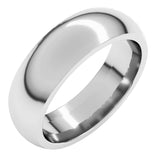 Continuum Sterling Silver 6 mm Comfort-Fit Half Round Band Size 14