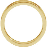 10K Yellow Gold 5 mm Comfort-Fit Flat Band Size 7