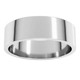 10K White Gold 6 mm Flat Band Size 10