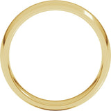 10K Yellow Gold 5 mm Lightweight Comfort-Fit Half Round Band Size 6.5