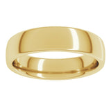 18K Yellow Gold 5 mm Comfort-Fit European-Style Band Size 11.5