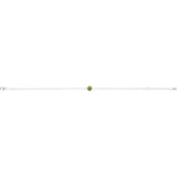 14K White Gold Natural Peridot  6 1/2-7-1/2" Bracelet
