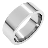 Sterling Silver 7 mm Comfort-Fit Flat Band Size 10.5