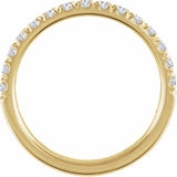 14K Yellow Gold 1/2 CTW Natural Diamond Stackable Ring