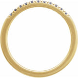 14K Yellow Gold Vermeil Lab-Grown Alexandrite Stackable Ring