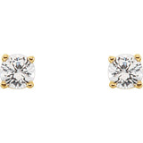 14K Yellow Gold 1/5 CTW Lab-Grown Diamond Youth Earrings