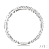 1/5 Ctw Round Cut Diamond Wedding Band in 14K White Gold