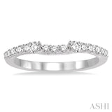1/2 Ctw Round Cut Diamond Wedding Band in 14K White Gold