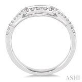 1/6 Ctw Round Cut Diamond Wedding Band in 14K White Gold