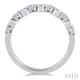 1/4 ctw Round Cut Diamond Stack Band in 14K White Gold