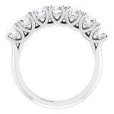 Platinum 1 1/3 CTW Natural Diamond Seven-Stone Anniversary Band
