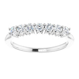 Platinum 3/8 CTW Natural Diamond Anniversary Band
