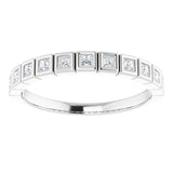 14K White 1/3 CTW Natural Diamond Anniversary Band