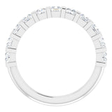 Platinum 1 CTW Natural Diamond Anniversary Band