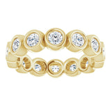 14K Yellow 1 3/8 CTW Natural Diamond Eternity Band Size 7