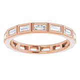 14K Rose 1/2 CTW Diamond Eternity Band