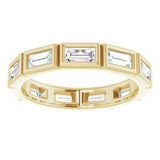 14K Yellow 1 3/8 CTW Natural Diamond Eternity Band Size 7