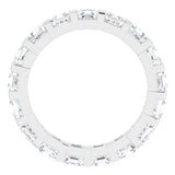14K White 1 9/10 CTW Natural Diamond Eternity Band Size 7