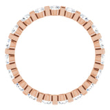 14K Rose 1 CTW Natural Diamond Eternity Band Size 7