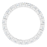 14K White 1 1/5 CTW Natural Diamond Eternity Band Size 7