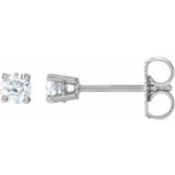 14K White Gold 1/4 CTW Natural White Diamond Earrings