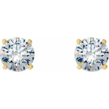 14K Yellow Gold 1 CTW Natural Diamond Cocktail-Style Earrings