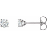 14K White Gold 1 1/2 CTW Natural Diamond Cocktail-Style Earrings