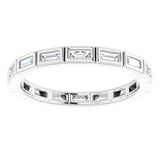 14K White 1/3 CTW Diamond Eternity Band