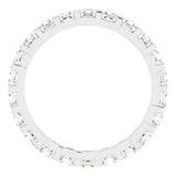 14K White 1 1/8 CTW Natural Diamond Eternity Band Size 5