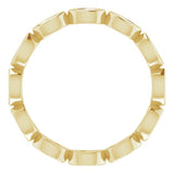 14K Yellow 1/2 CTW Natural Diamond Eternity Band Size 6